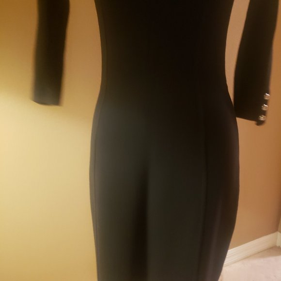 White House Black Market Black Sweater Dress XS - Picture 7 of 13